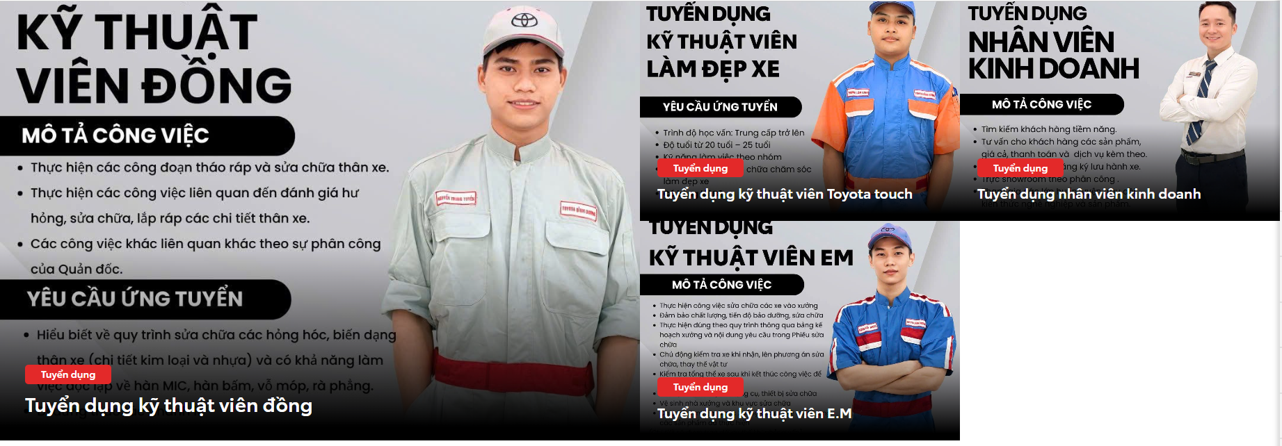BẢN TIN TUYỂN DỤNG  - TOYOTA BÌNH DƯƠNG